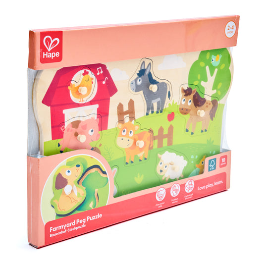 Farm Animals Peg Puzzle