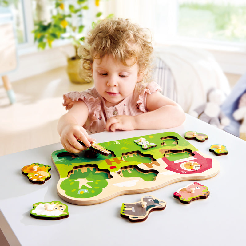 Farm Animals Peg Puzzle