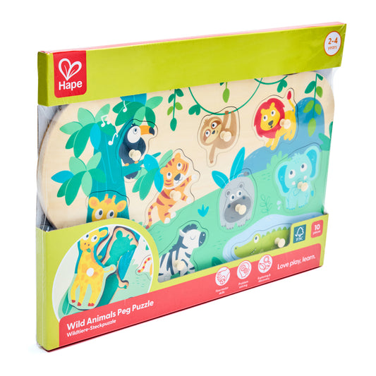 Wild Animals Peg Puzzle