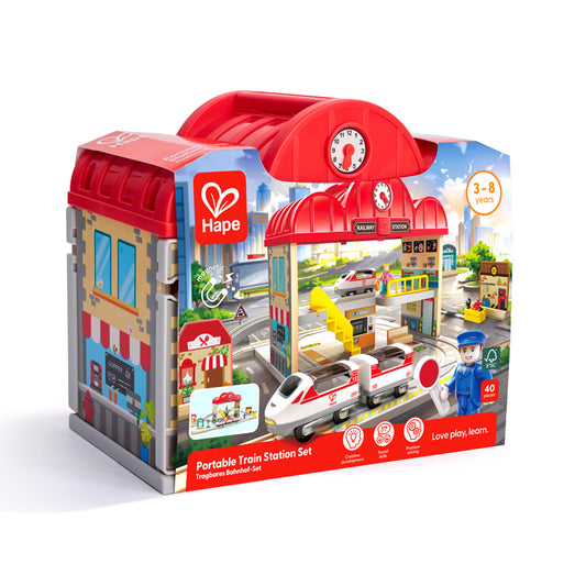 Portable Train Station Set