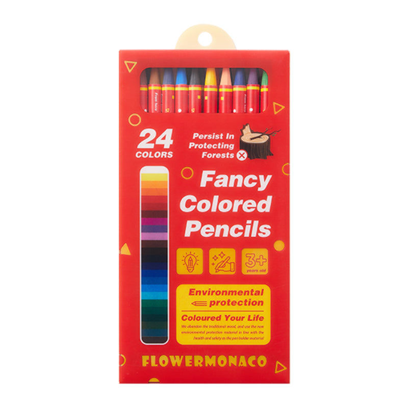 Fancy Coloured Pencils Pack of 24