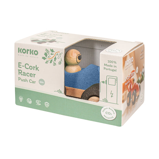 E-Cork Racer Blue Push Car