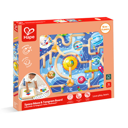 2 in 1 Space Maze & Tangram Board