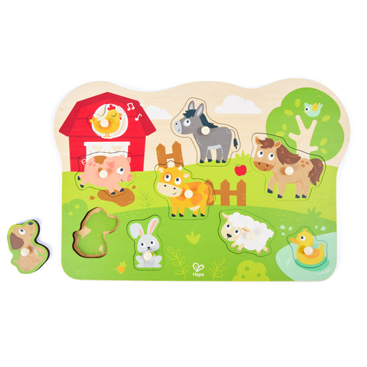 Farm Animals Peg Puzzle