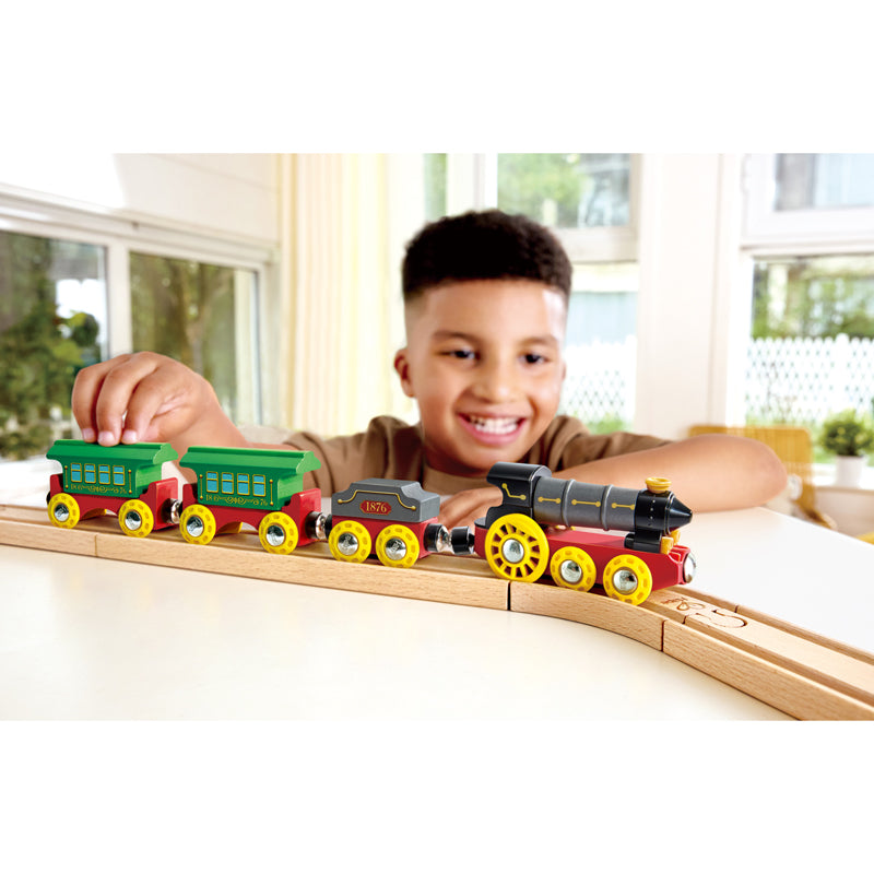 Retro Steam Train with Lights & Sounds