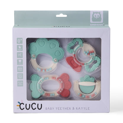 Baby Teether and Rattle 4pcs