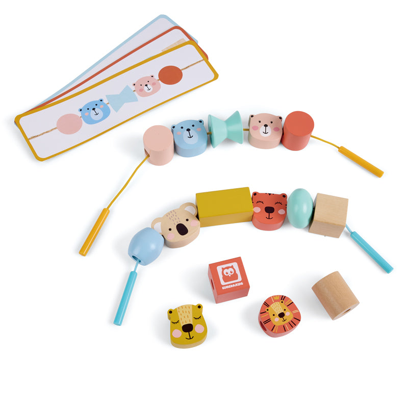 Lacing Wooden Bead Game