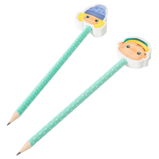 Pencil With Eraser 24pcs display