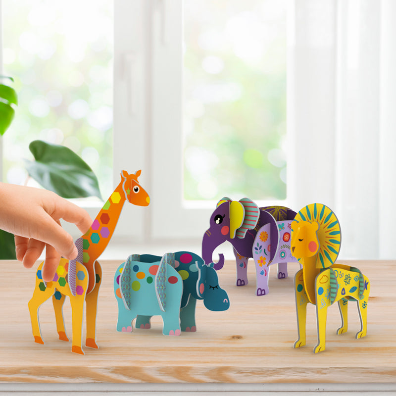 Jungle Animal 3D Construction