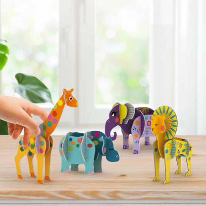 Jungle Animal 3D Construction
