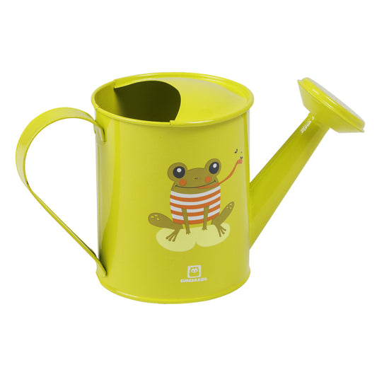Metal Watering Can Frog