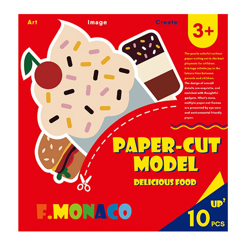 Paper-Cut Model Delicious Food