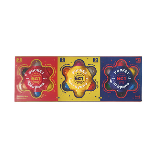 Pocket Crayons Pack of 3