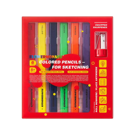 Coloured Pencils for Sketching Pack of 6