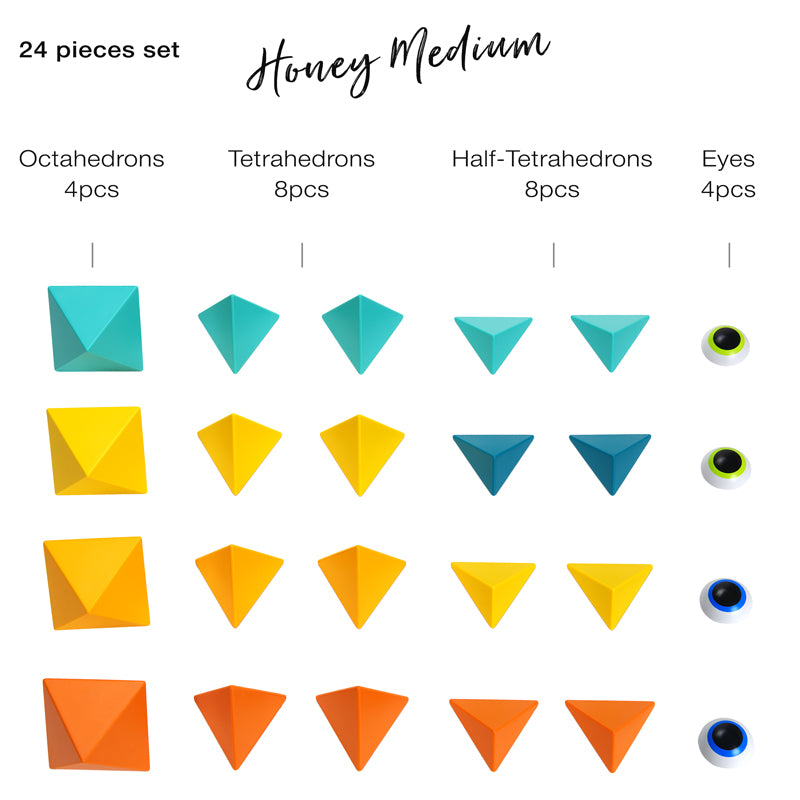 Honey-Medium 24 Pcs